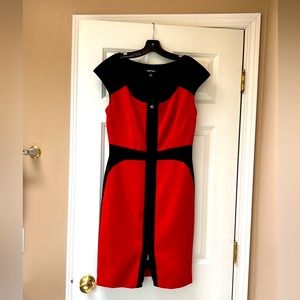 Brand new red and black dress size 6.